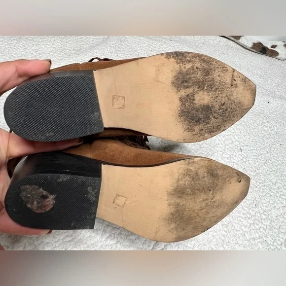 Shyanne Girls Double Fringe Cowboy Boot Snip Toe Size 4.5 - Picture 8 of 8